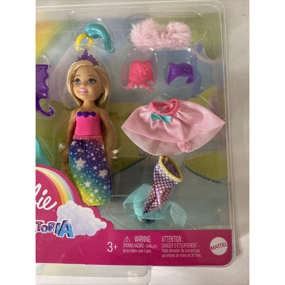 Barbie Dreamtopia Chelsea Doll Dress-up Set Toy Mermaid Princess New in box - Picture 5 of 11
